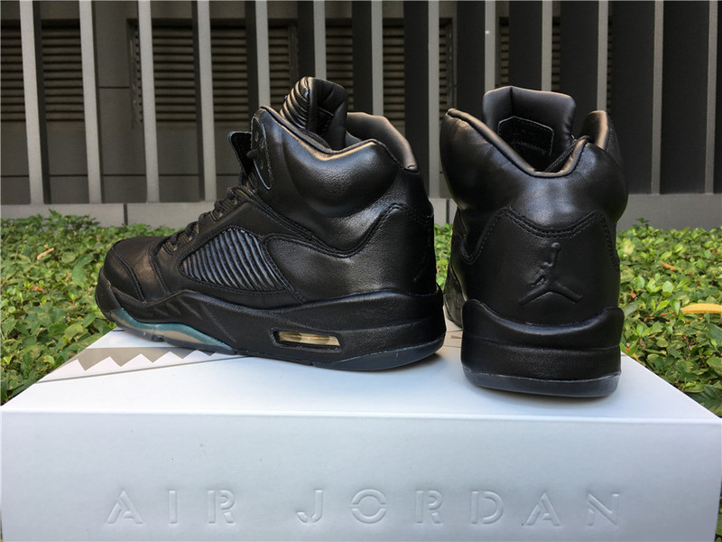 2017 Jordan Retro 5 Premium Pinnacle Black Shoes - Click Image to Close